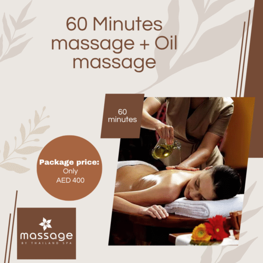 60 Minutes massage + Oil massage
